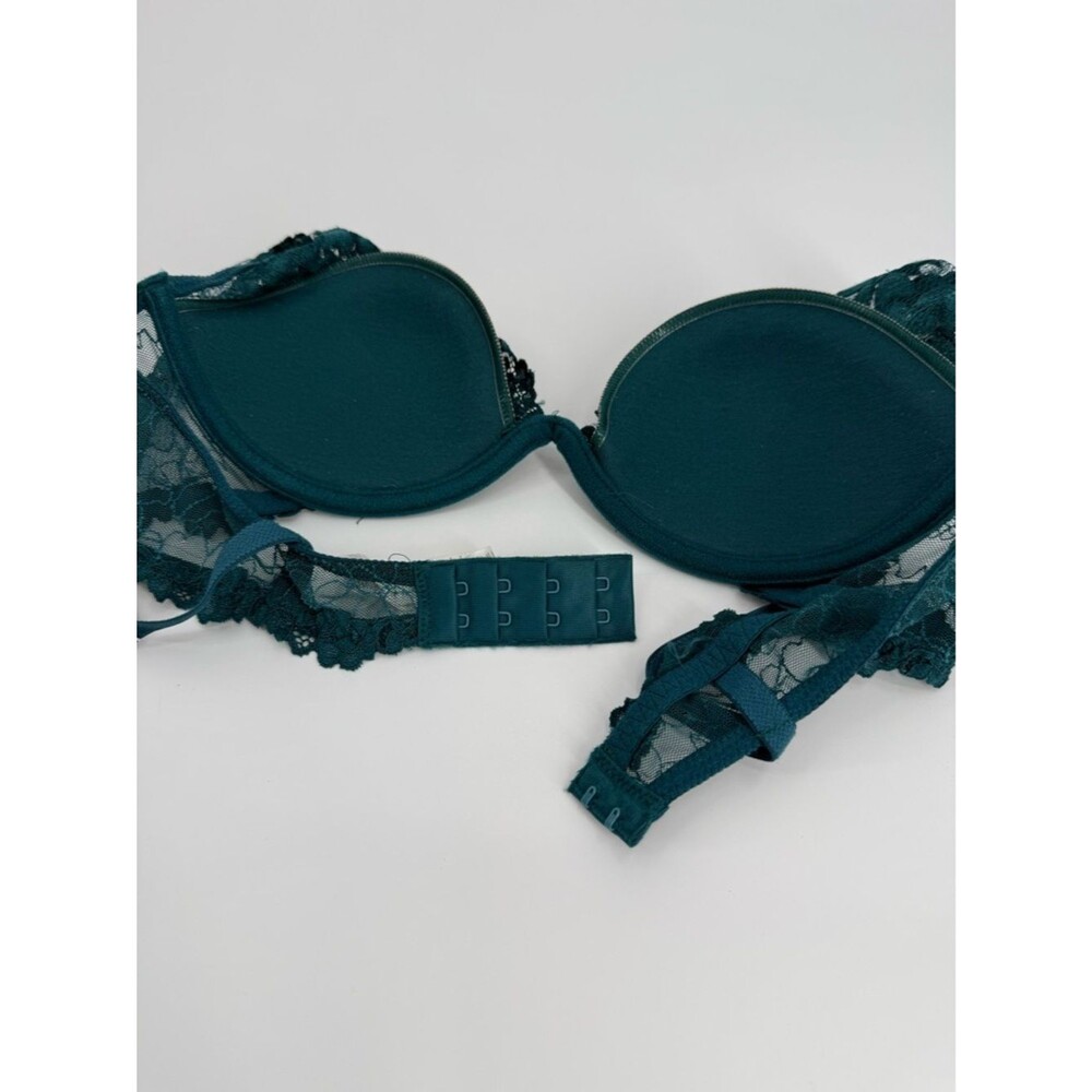 Intimissimi Pretty Flowers Elena Balconnette Bra | Teal/Emerald | Size 34B - Picture 9 of 11